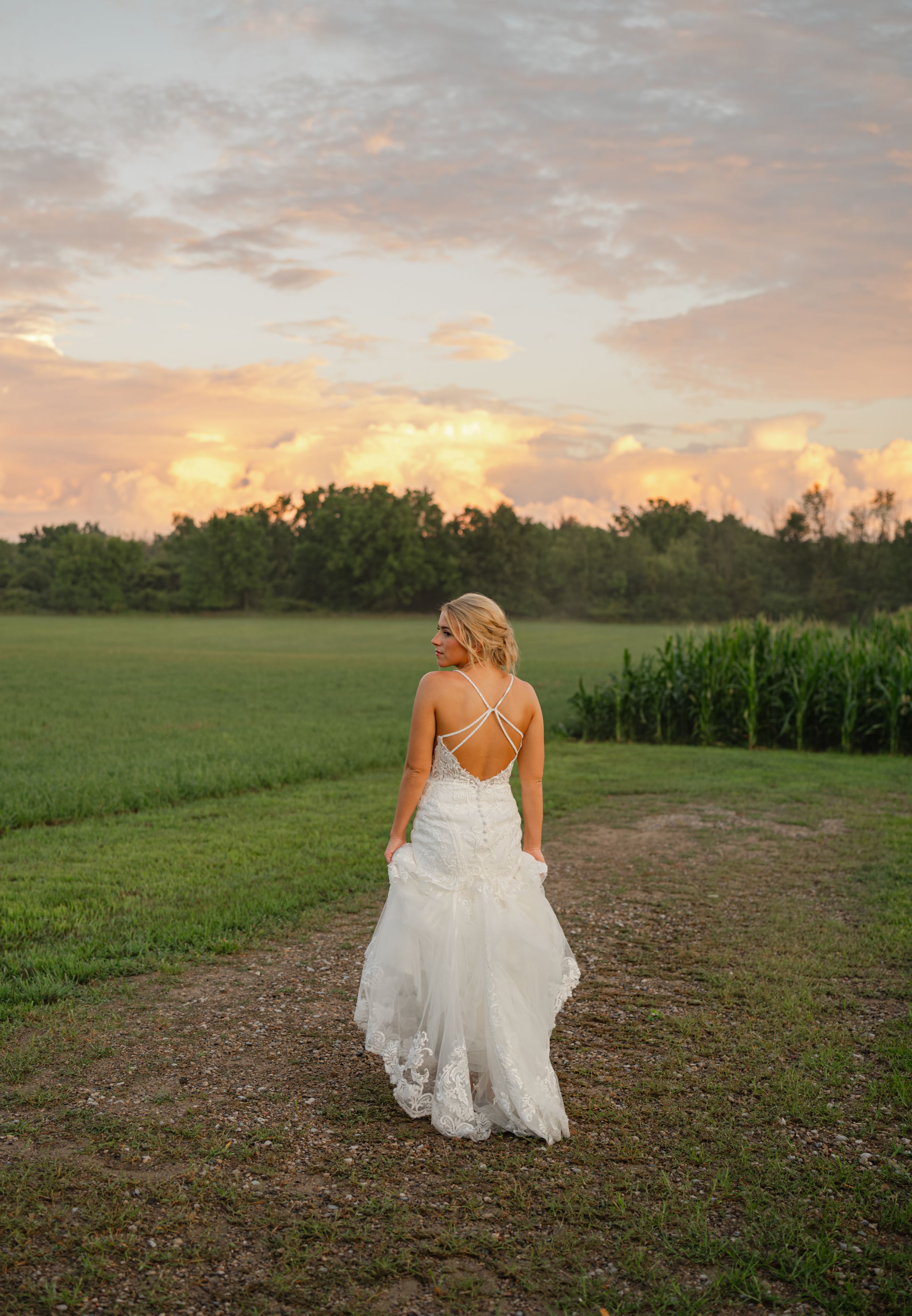 bide and pretty sunset