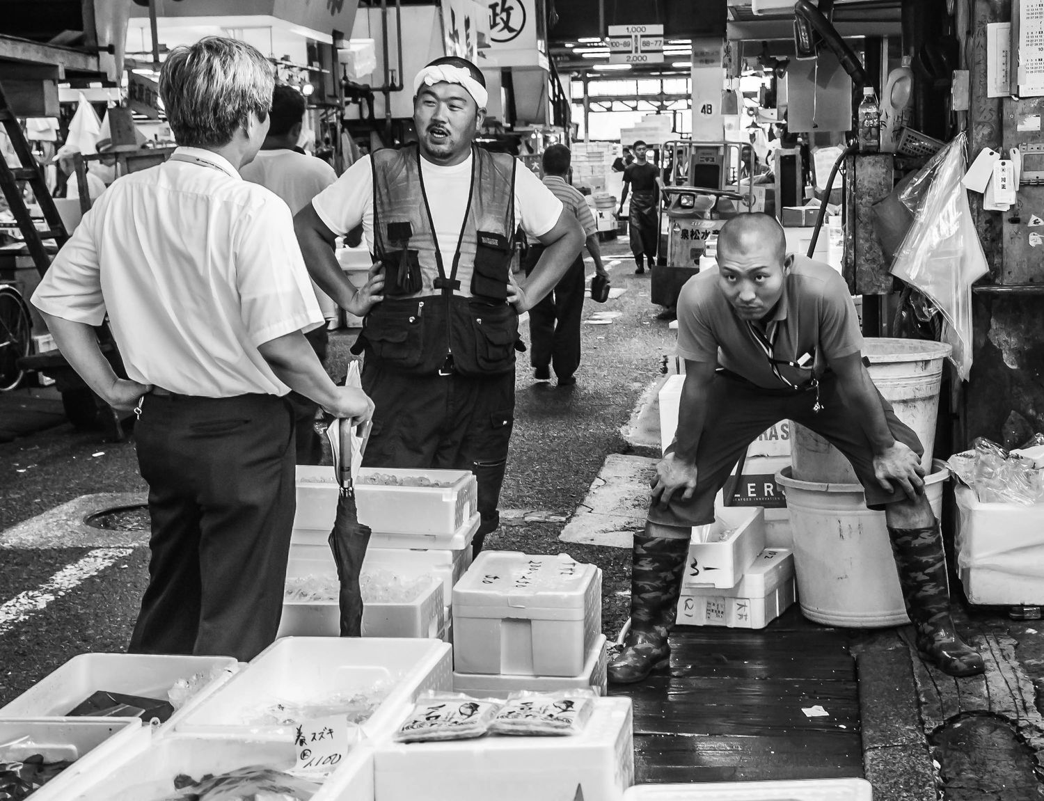 Tsukiji Outer Market, Tokyo, Japan, fish market