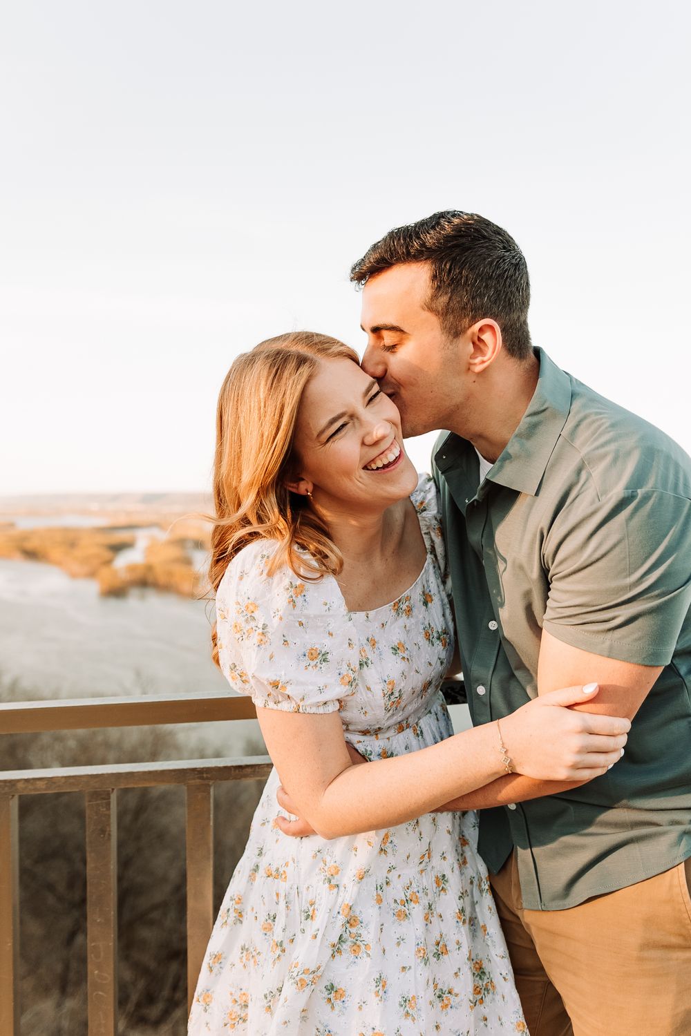 Engagement photos in Mcgregor, Iowa Pikes Peak State Park