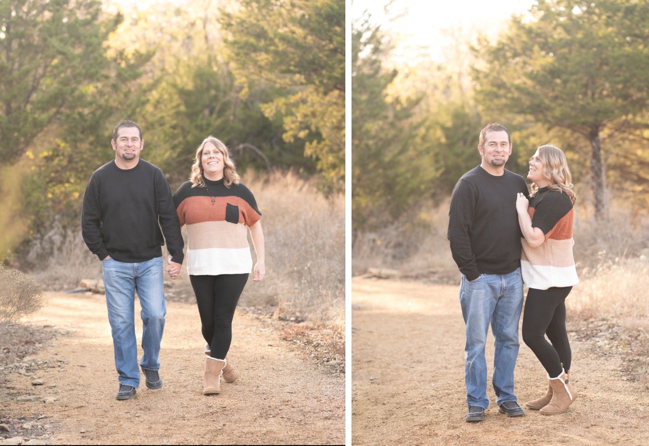 Family of 8 Late Fall Session with Evergreens by Bartlesville Photographer Kristi Bray