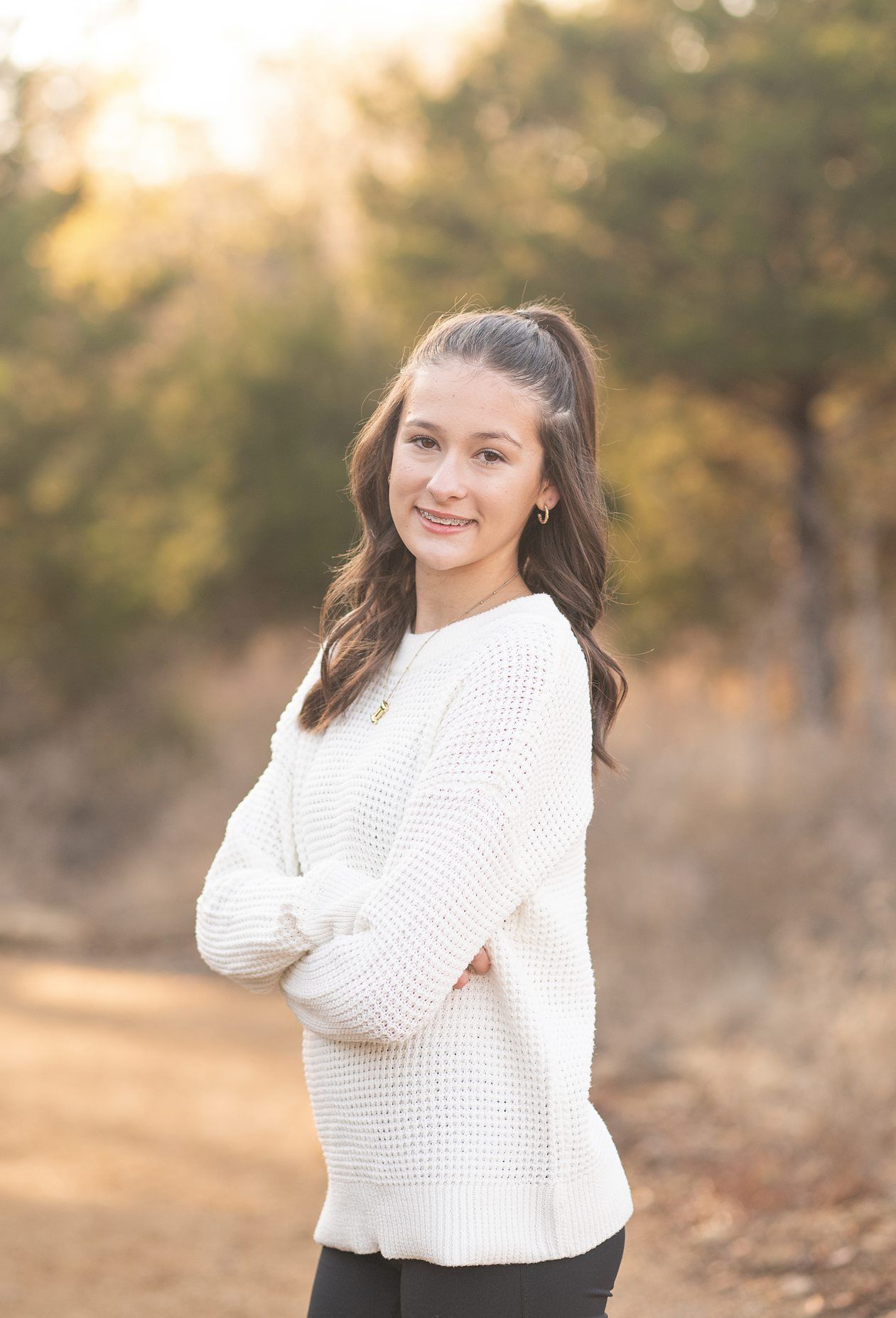 Family of 8 Late Fall Session with Evergreens by Bartlesville Photographer Kristi Bray