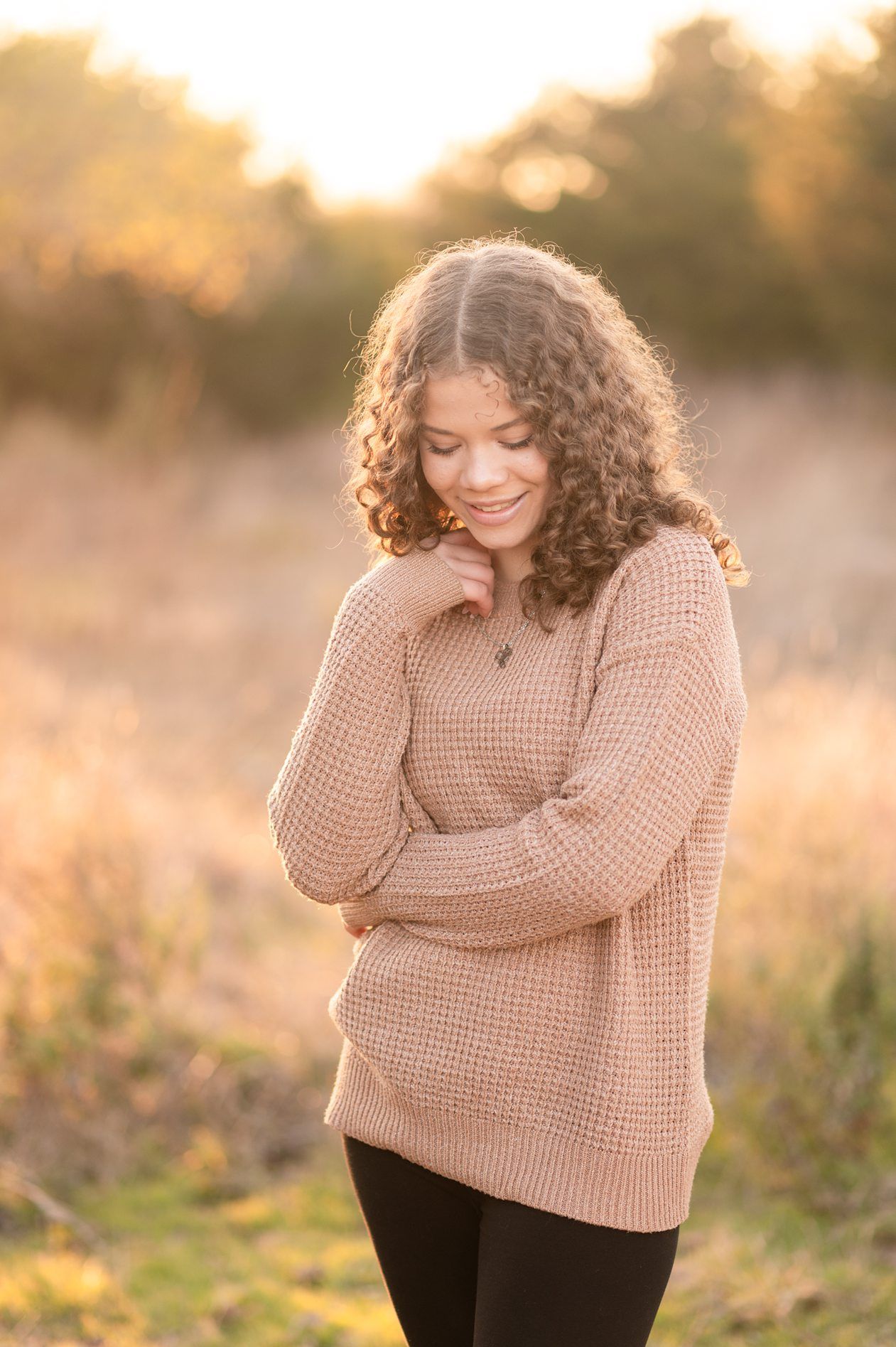 Family of 8 Late Fall Session with Evergreens by Bartlesville Photographer Kristi Bray