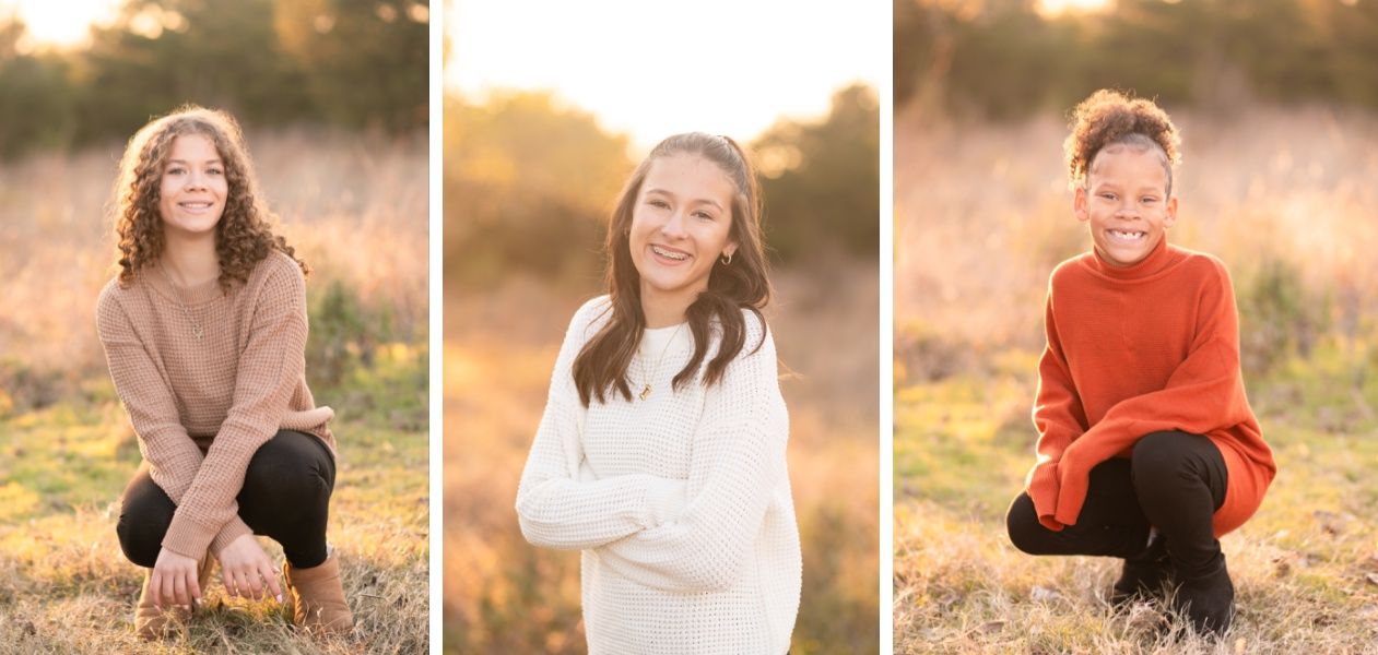 Family of 8 Late Fall Session with Evergreens by Bartlesville Photographer Kristi Bray