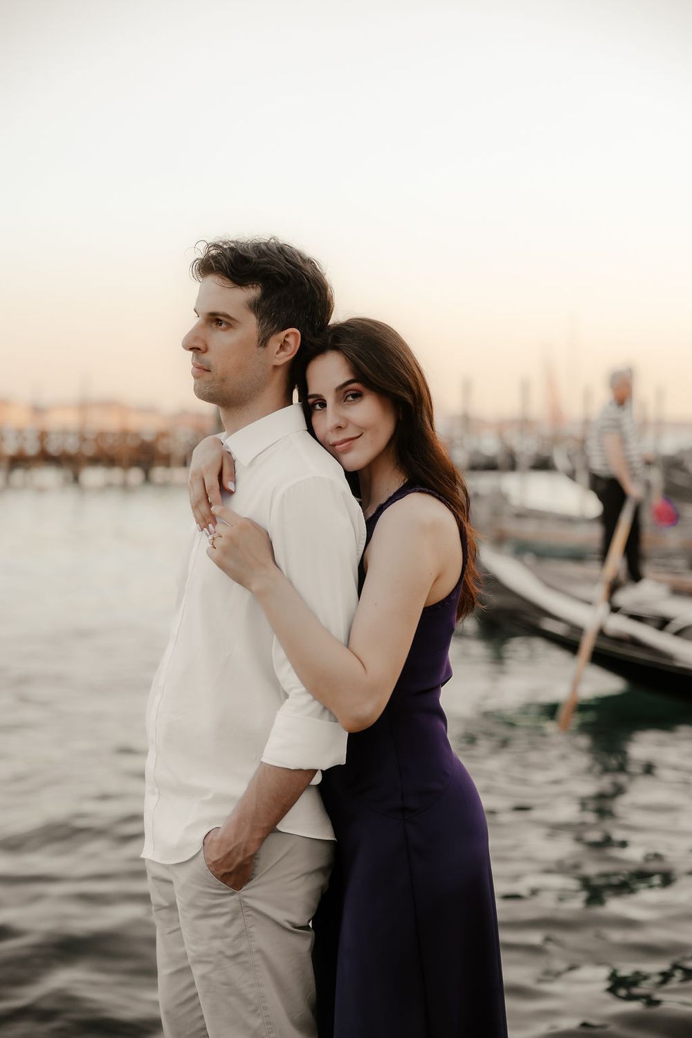 Spontaneous couple session between Piazza San Marco and the Bridge of Sighs.