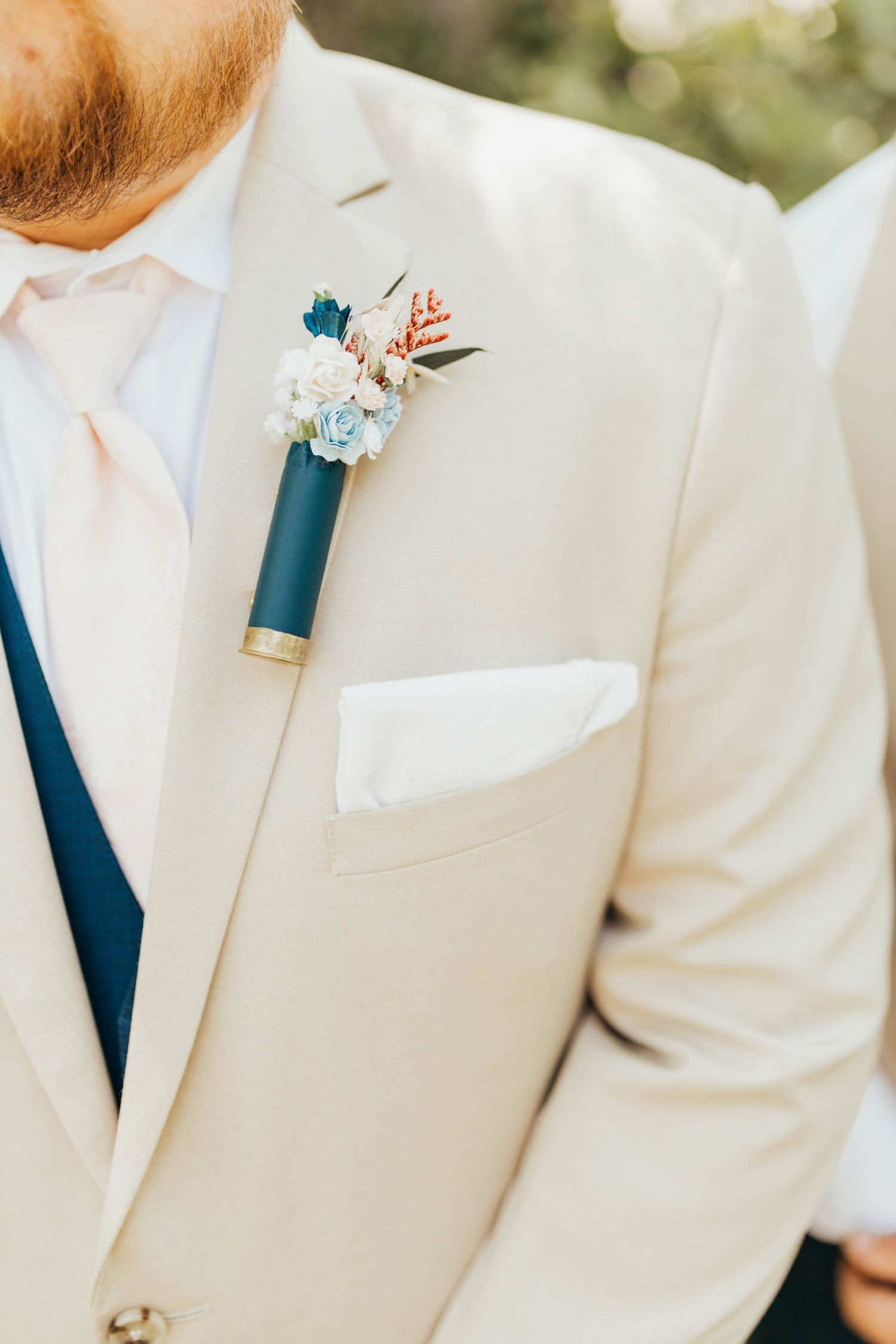 Wedding photo of groom  | Breanna Watts Photography