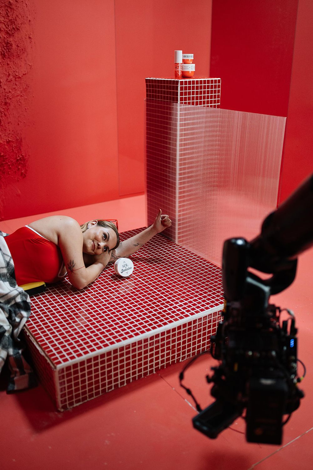 Backstage Notino Sol de Janeiro reklama natáčení