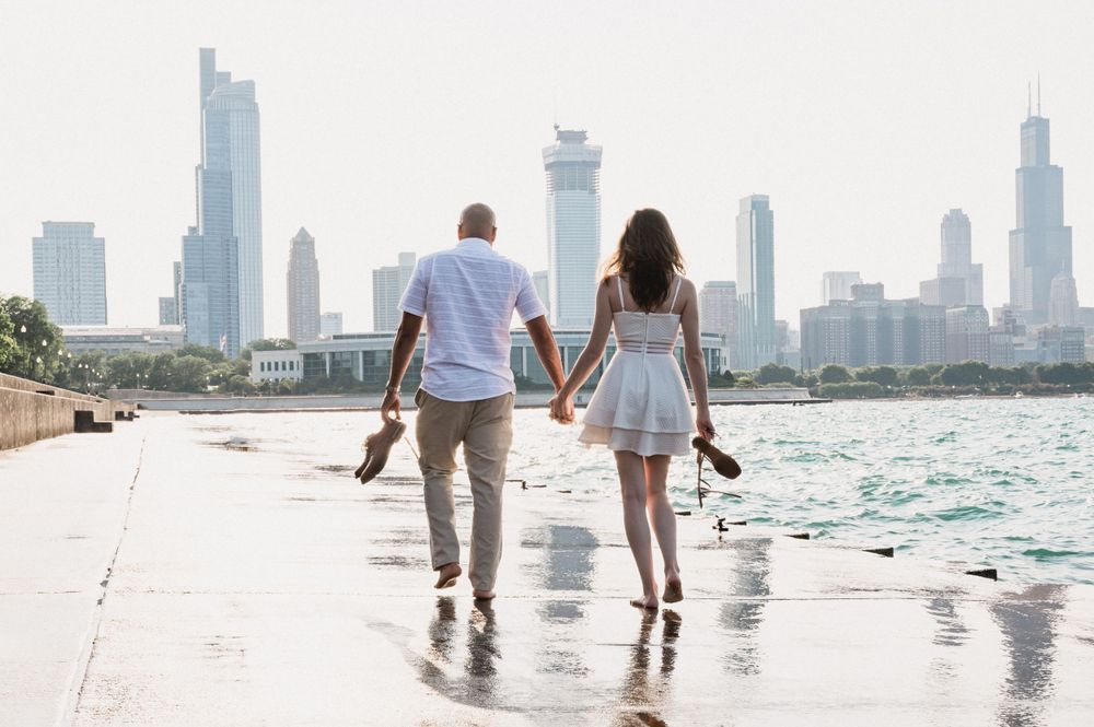 Love on the Lake: Engagement Photos Along Chicago's Lakefront Trail -  Albany Capture LLC