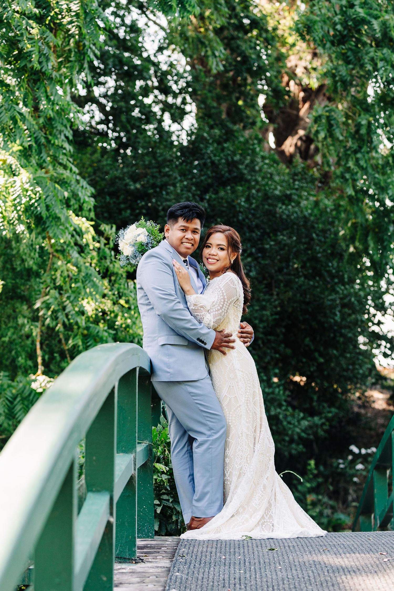 Wedding Portrait on bridge