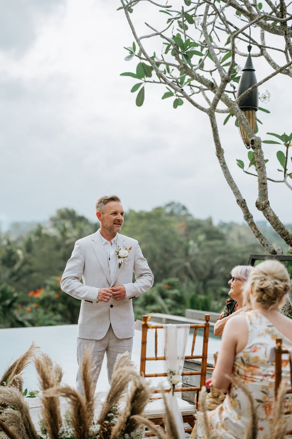 Bali wedding ceremony photoshoot services at Adiwana Bisma Ubud resort.