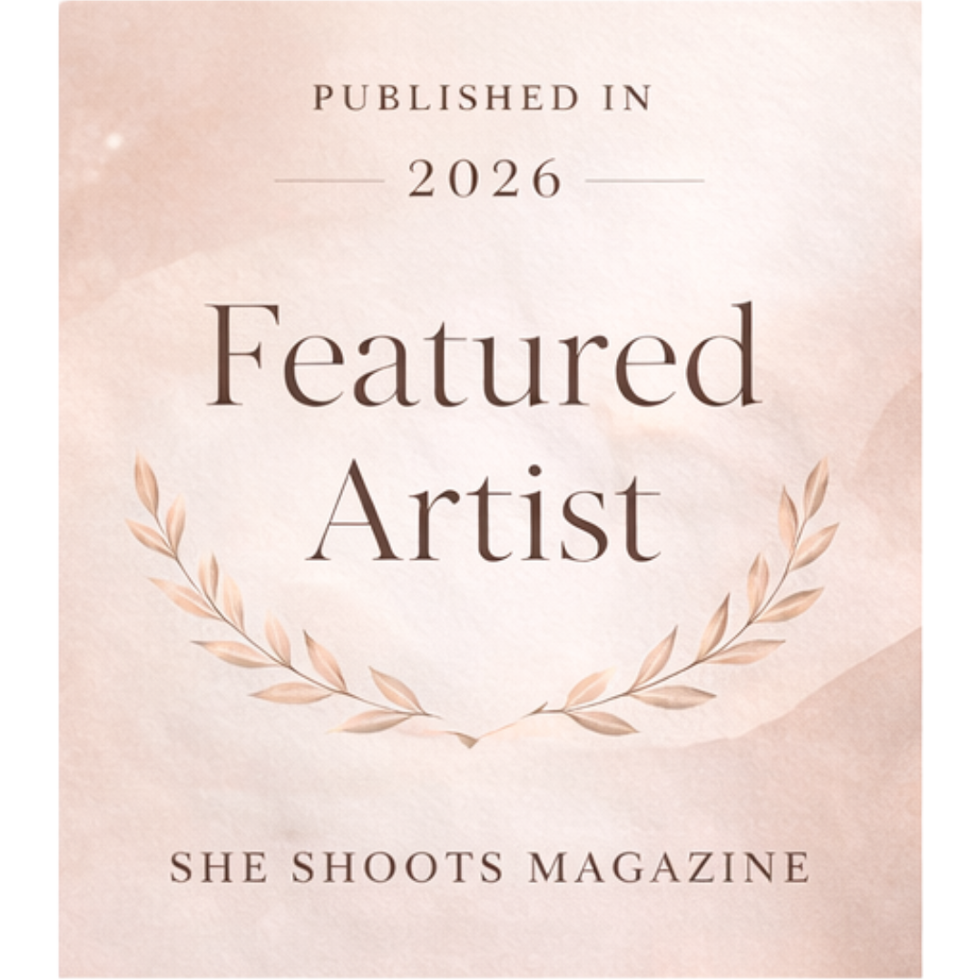Elegant pink and beige magazine publication text layout with floral accents and decorative typography.
