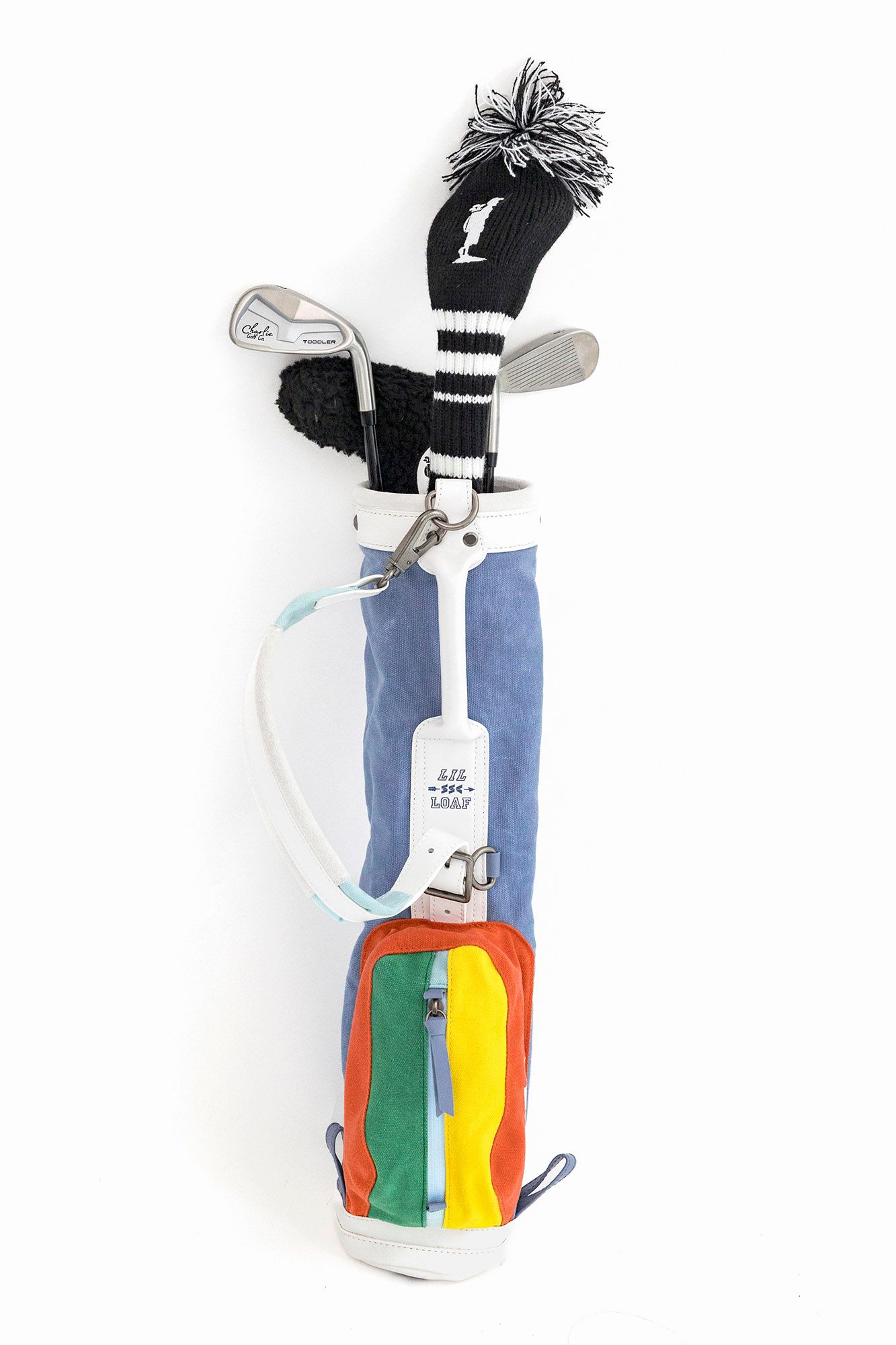 Charlie Golf Co and Sugarloaf Social Club collaboration golf bag and clubs