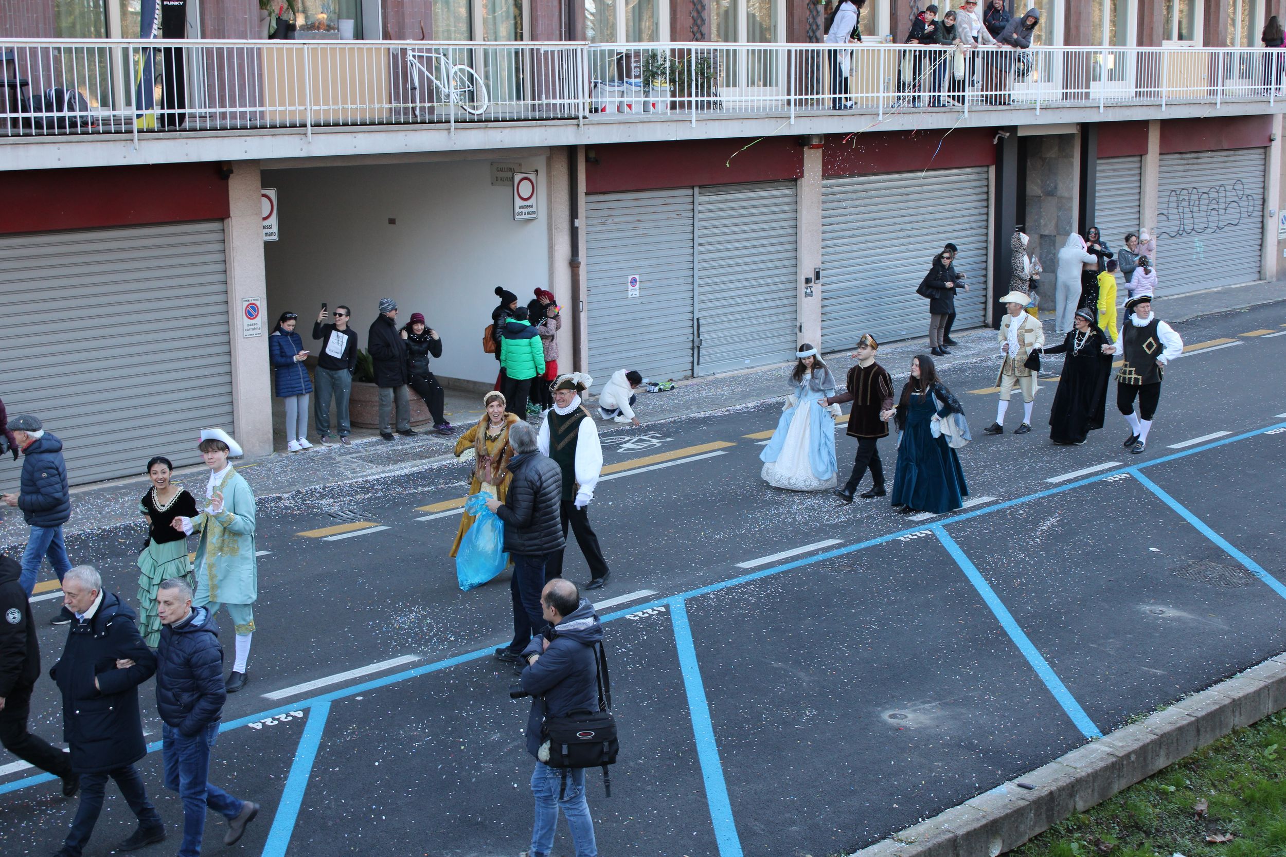 Treviso Carnival Parade 2026. The Trevigiano Folk Group with a traditional performance of “The King of Carnival”.