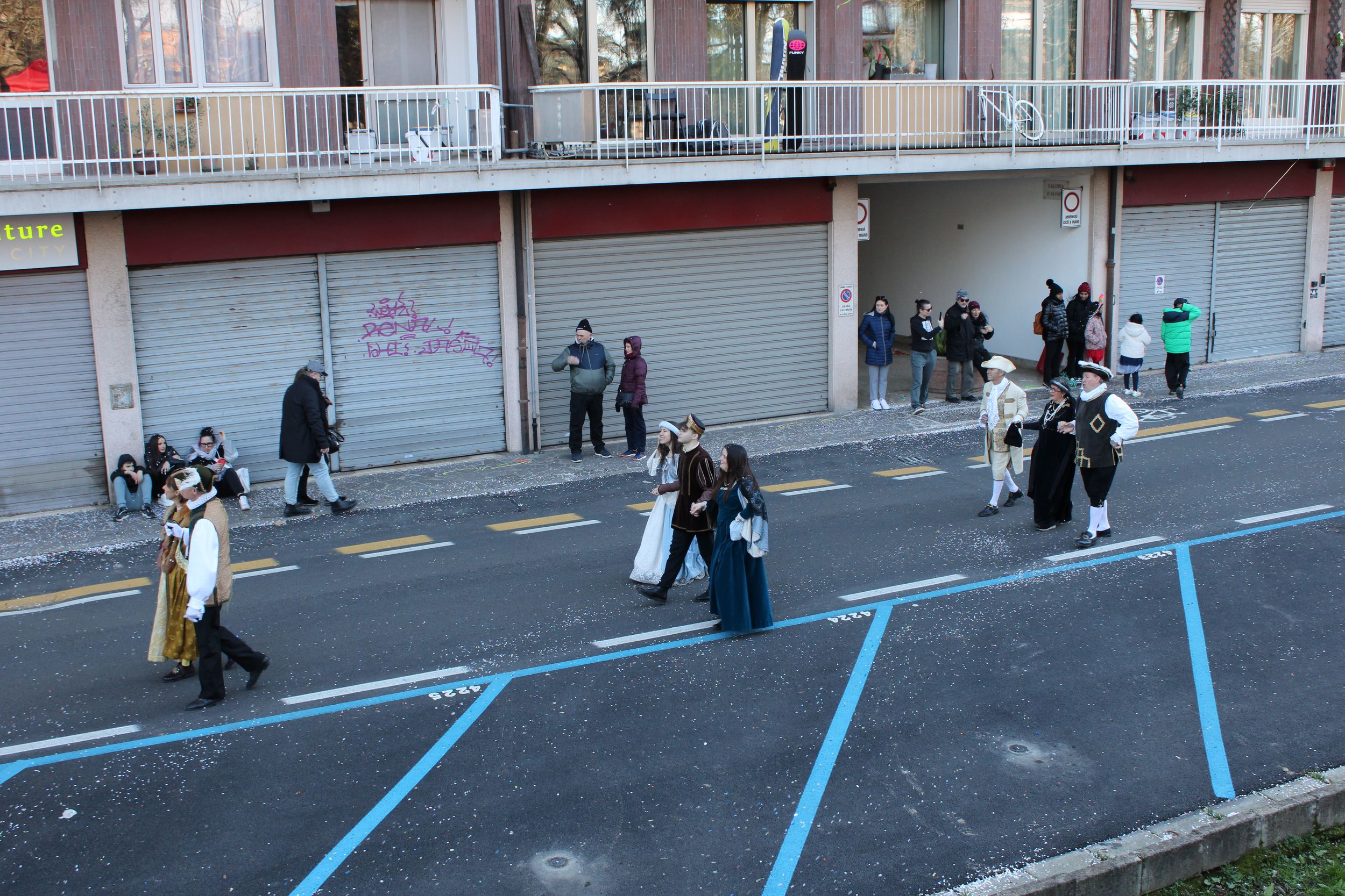 Treviso Carnival Parade 2026. The Trevigiano Folk Group with a traditional performance of “The King of Carnival”.