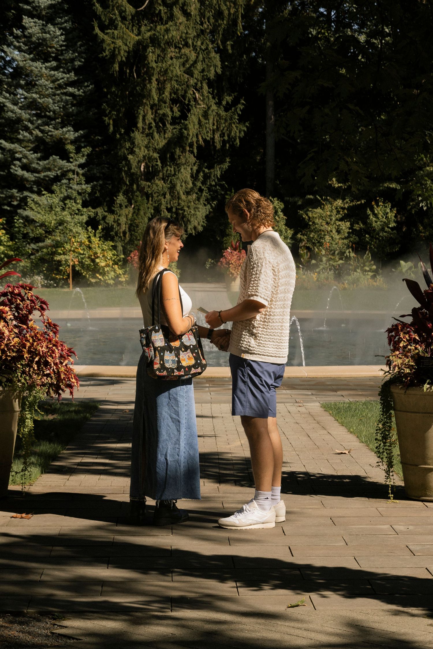 proposing at newfields IMA Indianapolis in