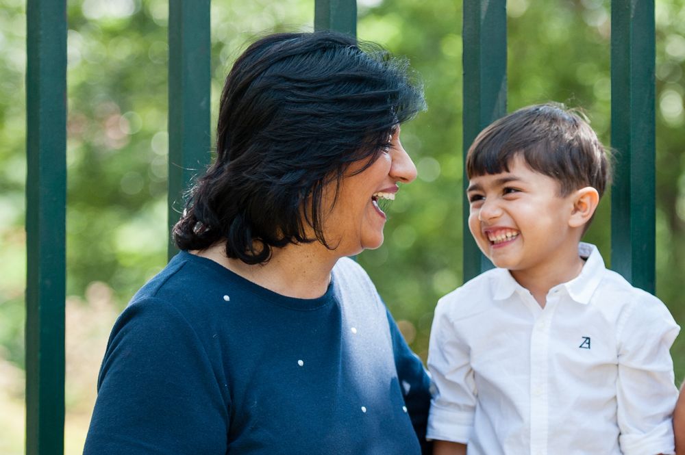 Granny and granson at a Grandparents shoot at The Bridge Nursery school