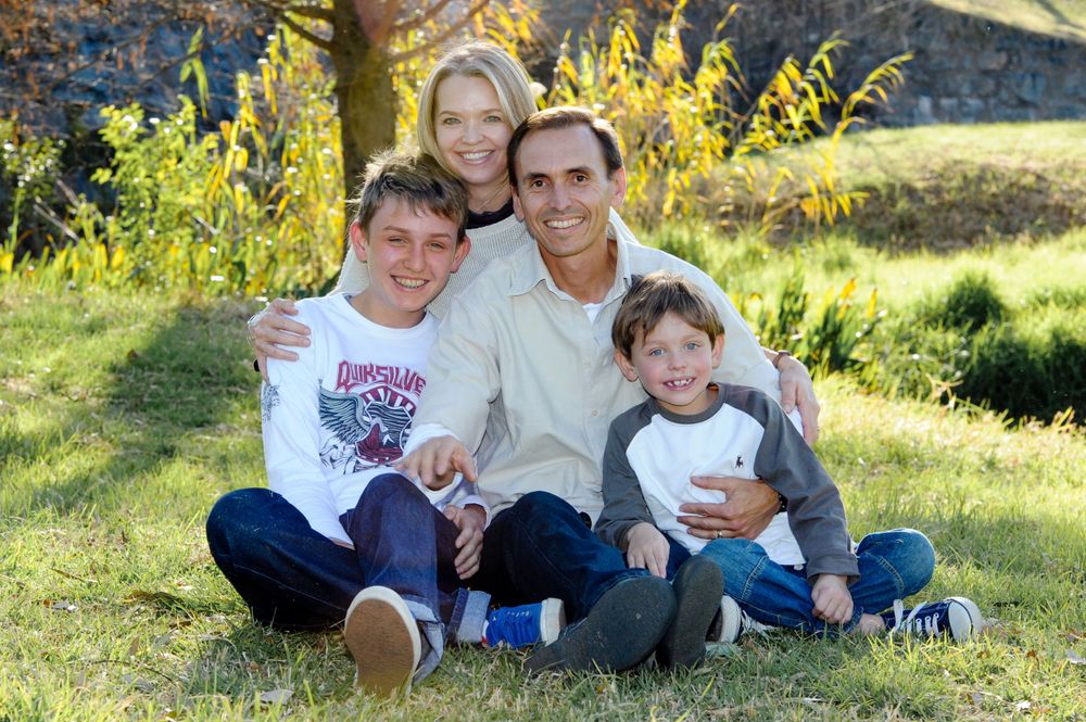 Family photo at a shoot in Johannesburg