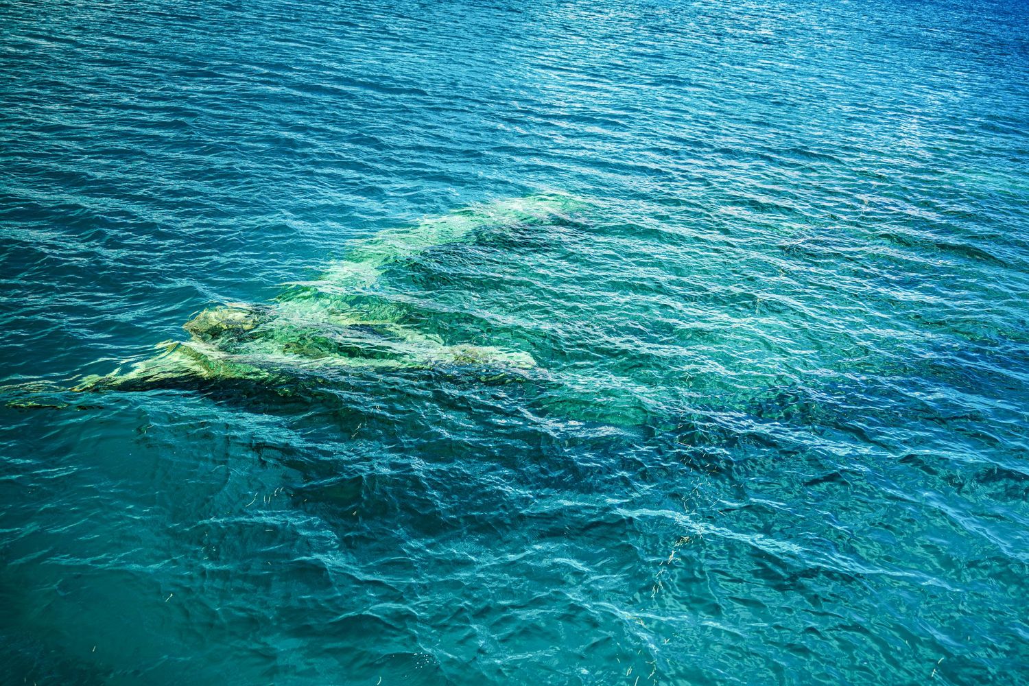 Aerial view of Caribbean ocean — travel and nature photography by Timoy B Photography.