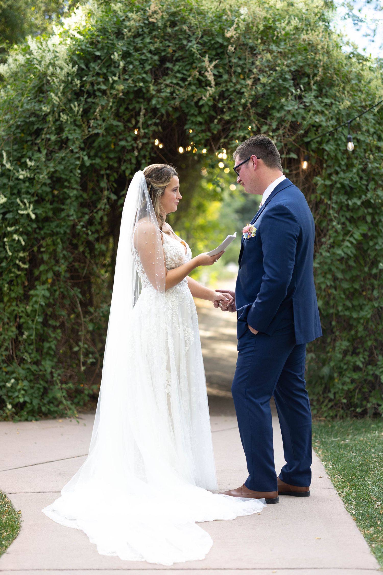 bride and groom portrait