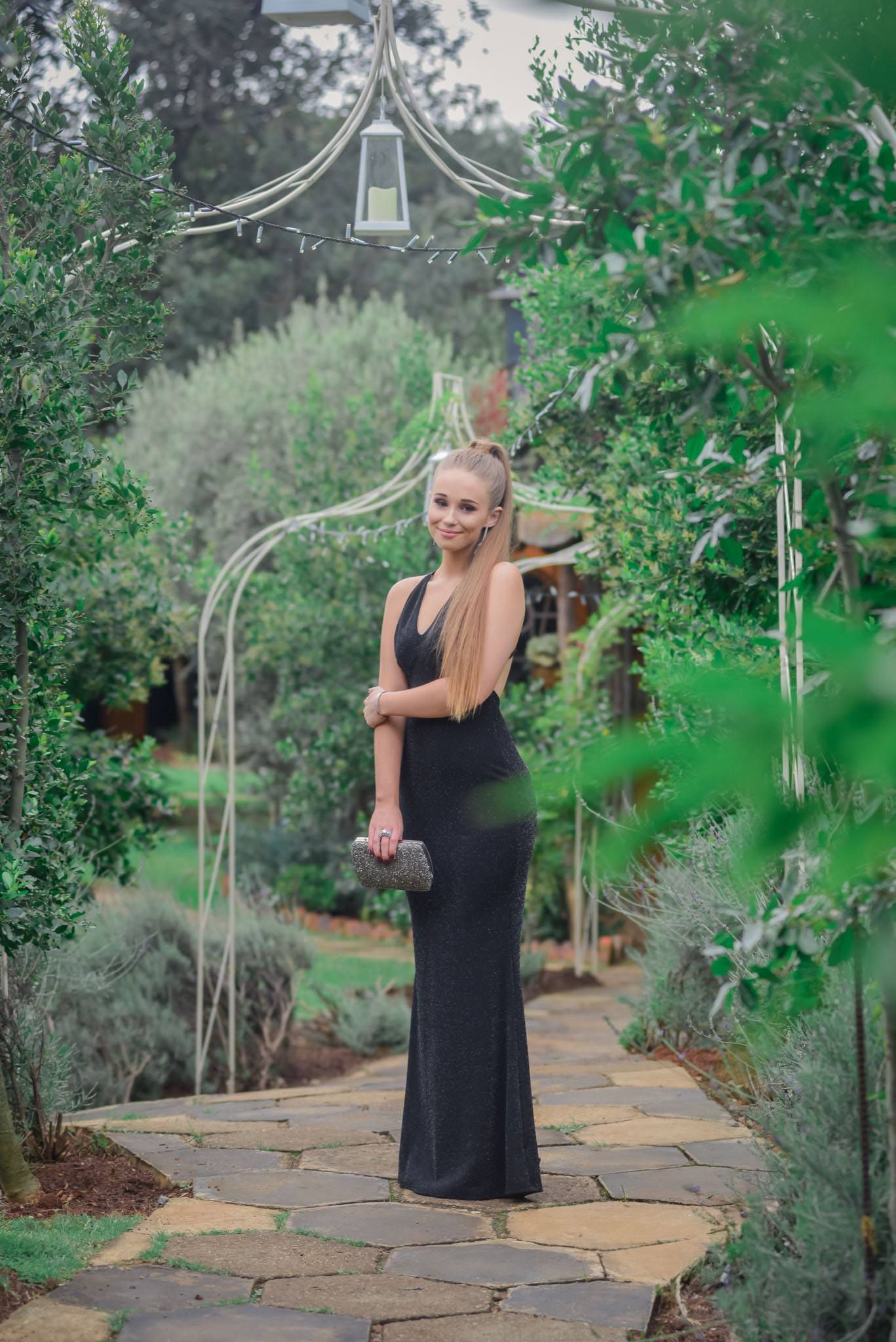 formal prom graduation photoshoot at outdoor venue with formal attire