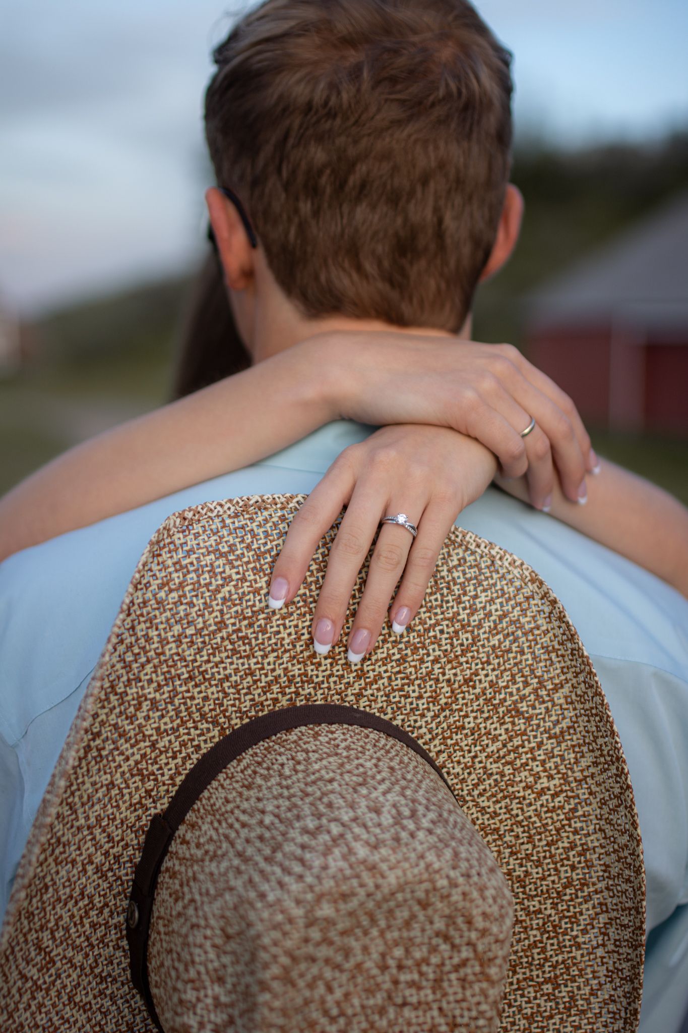 engagement photo on the alberta prairies