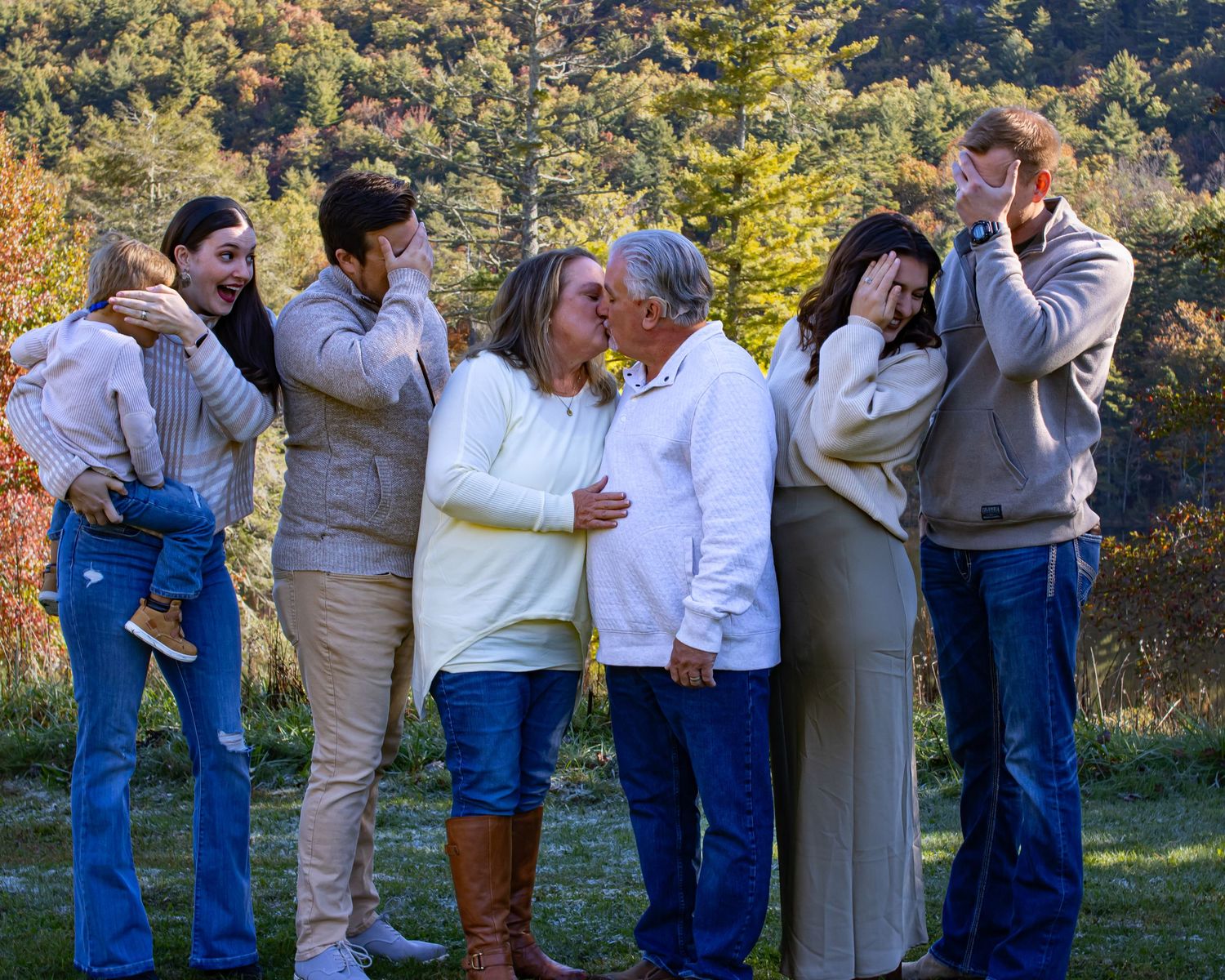 couple photoshoot engagement Asheville Family