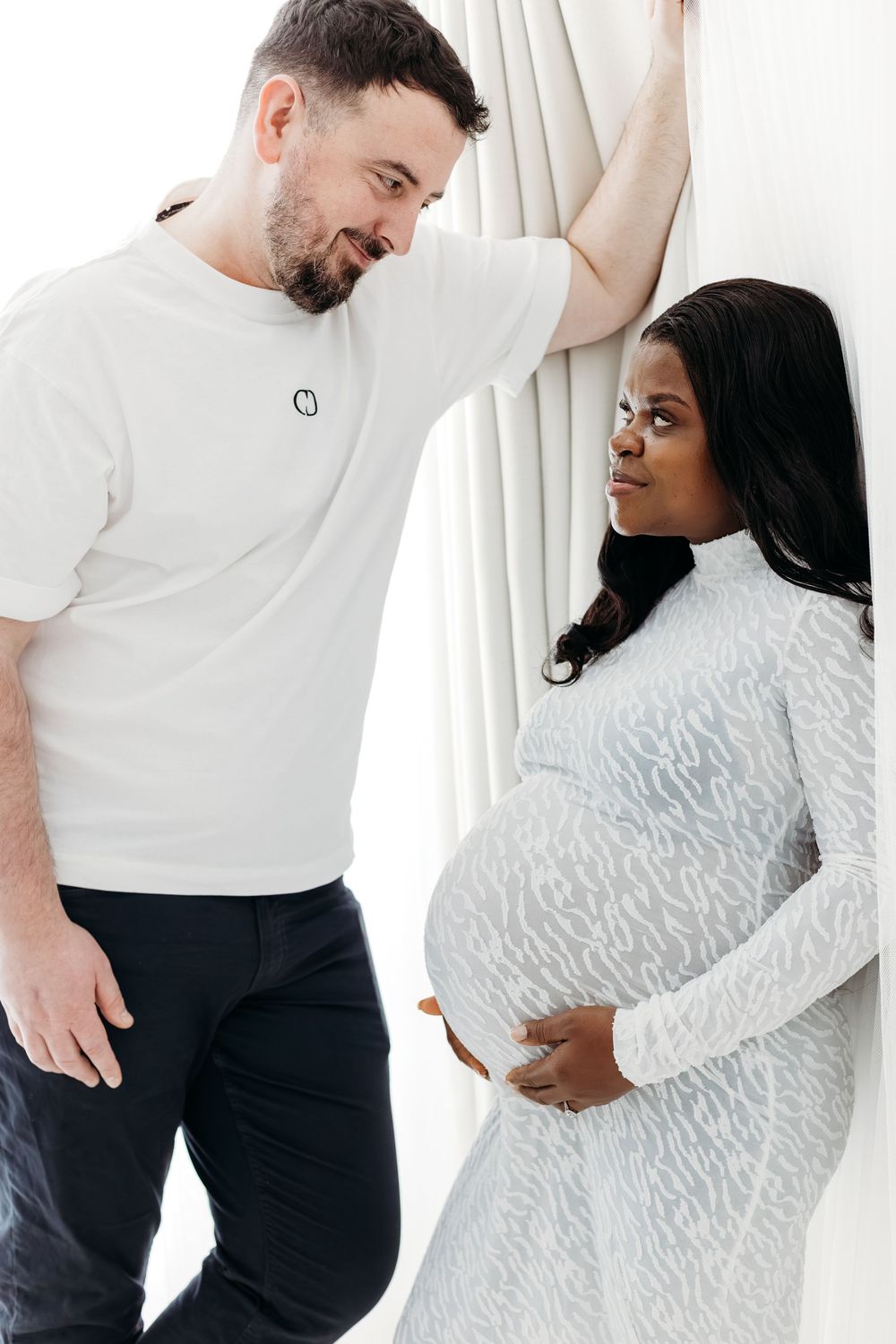 Professional maternity photography session.