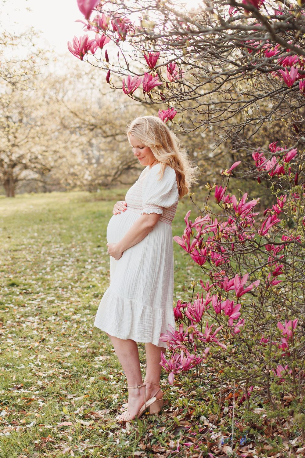Maternity photography session outdoors