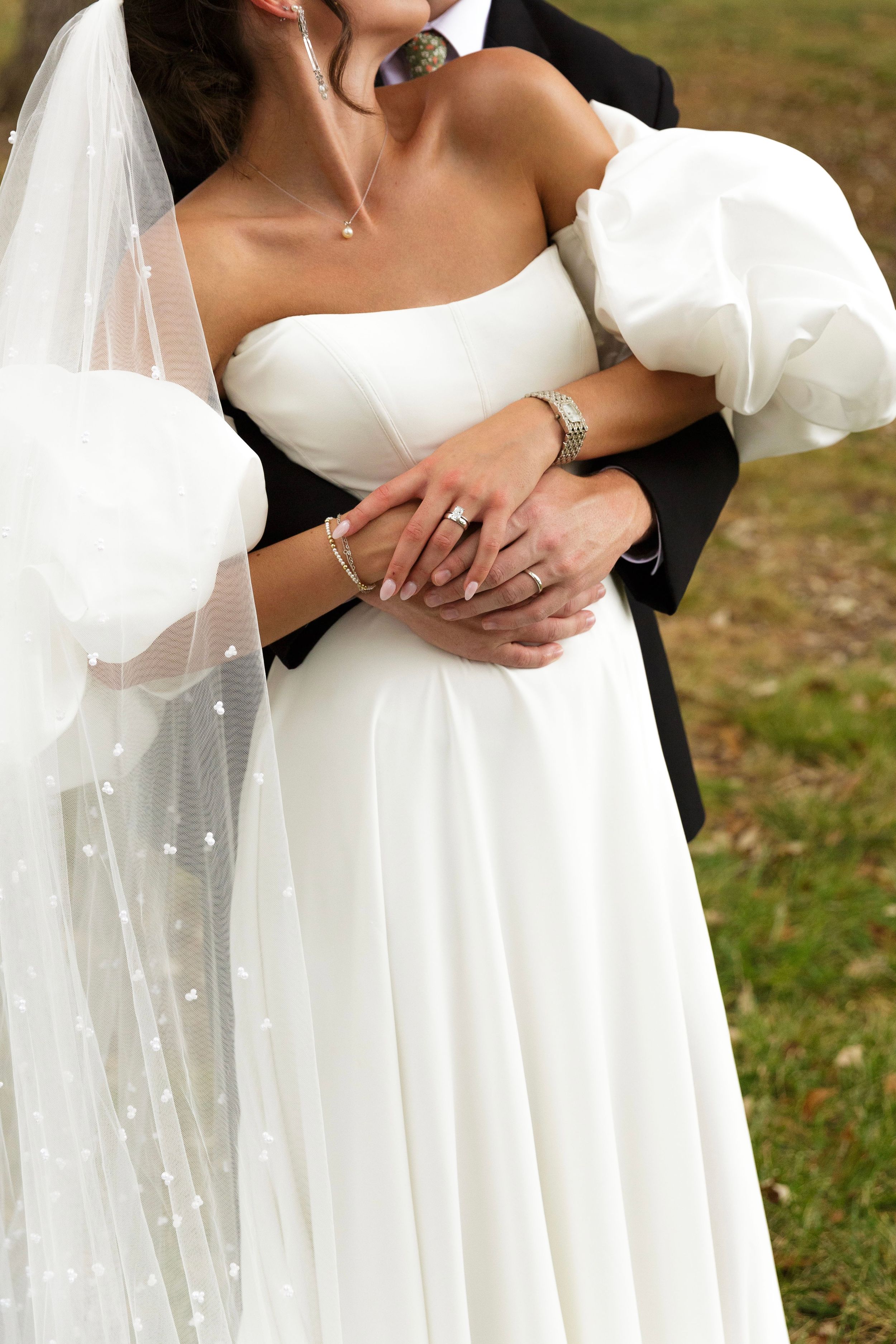 bride and groom portraits