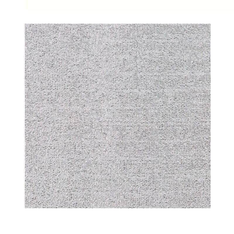 Light gray textured fabric background with subtle woven pattern.