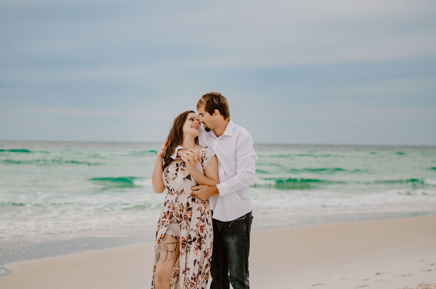 Love on the beach. sexy sunrise photoshoot for my food friends in florida