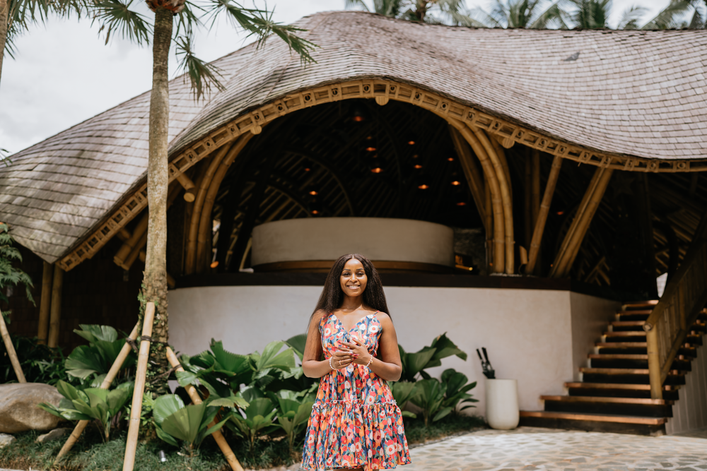 Solo photography session at Bambootel Bali surrounded by tropical nature.
