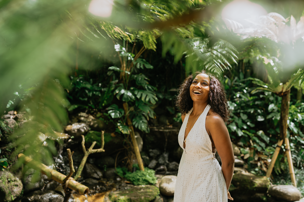 Solo photography session at Bambootel Bali surrounded by tropical nature.