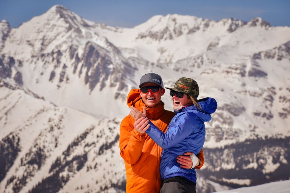 Aspen, Colorado, Winter, Engagement, Proposal, Skiing, Photography,