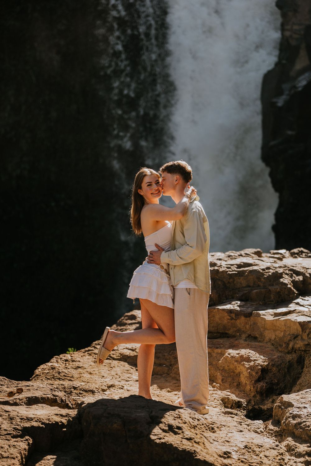 Proposal photography at Blangsinga Waterfall Bali.