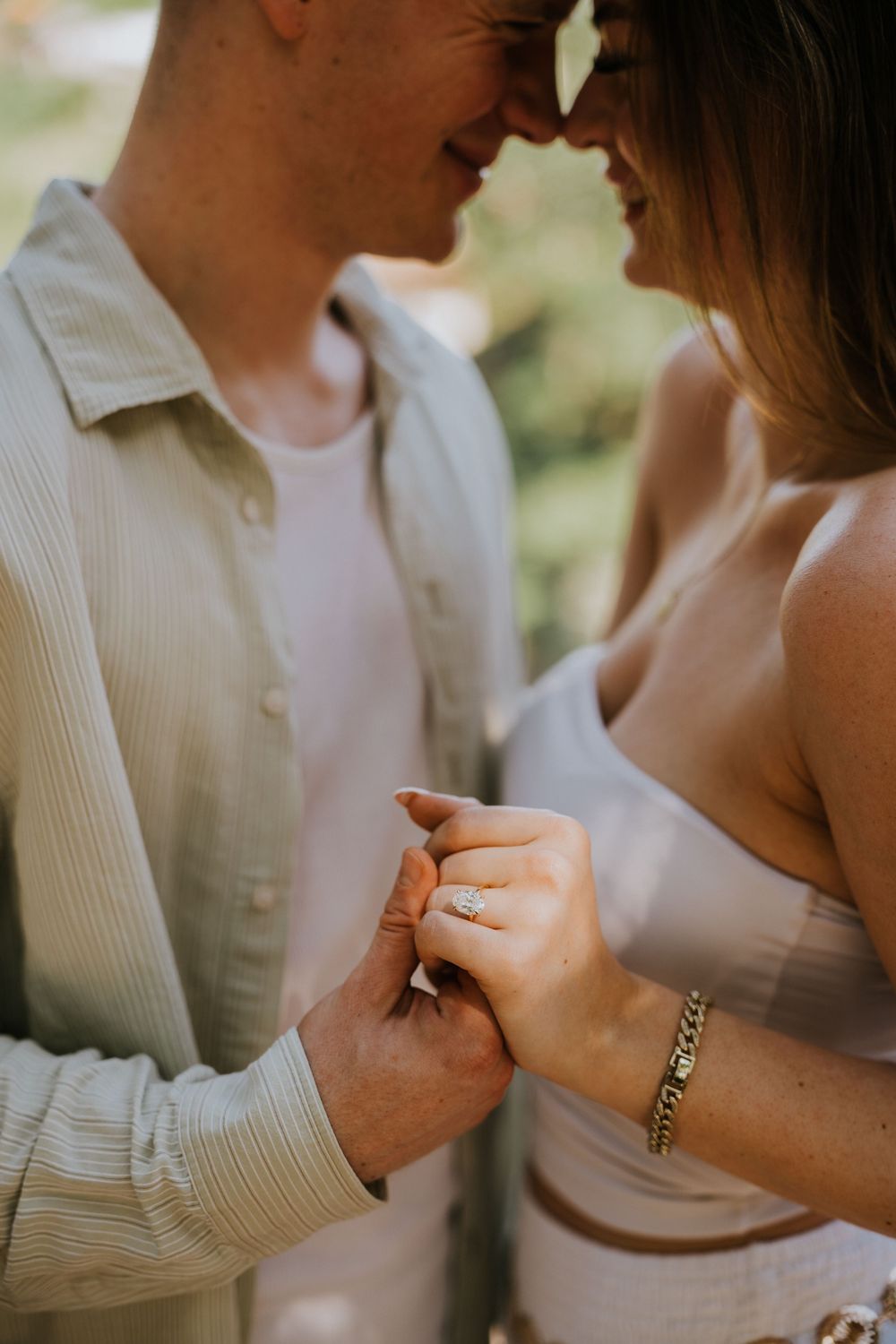 Romantic proposal at Blangsinga Waterfall Bali