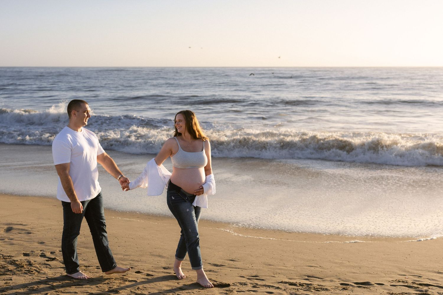 Maternity photos Half Moon Bay third trimester