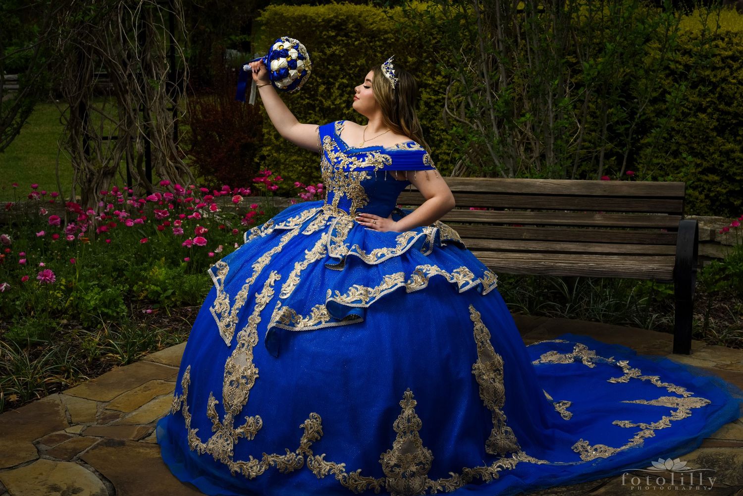 Traditional Quinceañera customs and modern quince traditions including crown, last doll, changing shoes and Dallas quince photography TX