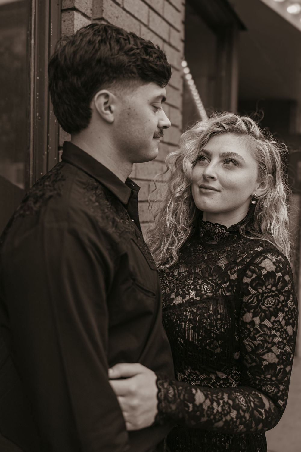 Couple poses in Paradise Valley, Montana for their welcome party - Livingston Wedding Photographer captures Wedding Weekend