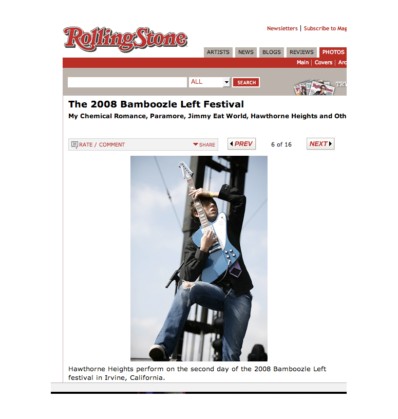 Hawthorne Heights
Rolling Stone
©Jackie Butler
