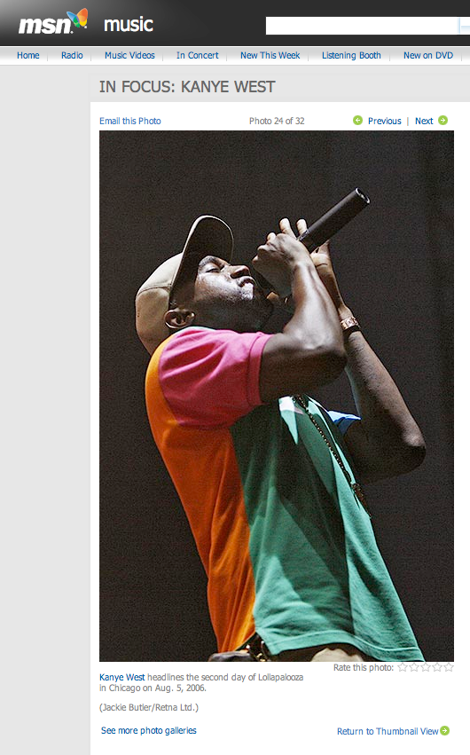 Kanye West
MSN
©Jackie Butler