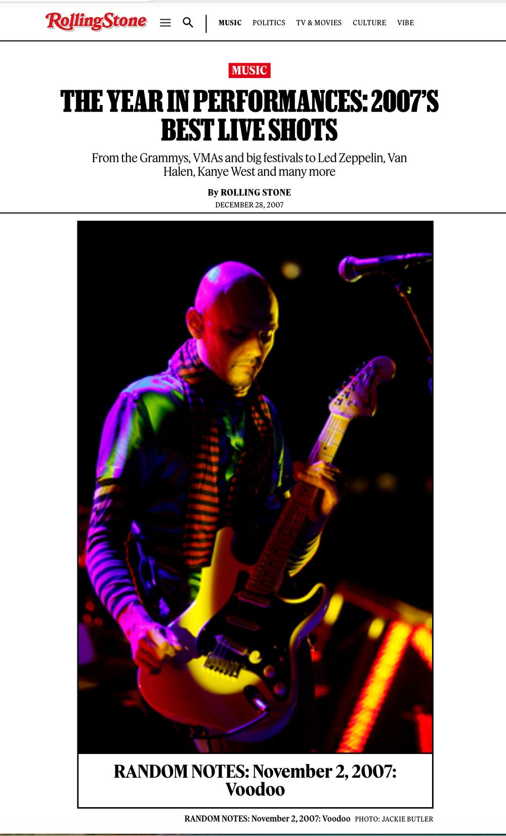 Smashing Pumpkin
Billy Corgan
Voodoo Music Experience
©Jackie Butler Photography