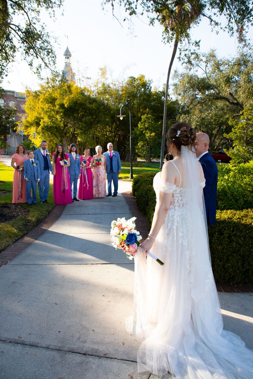 Editorial style wedding photography at University of Tampa, Clearwater, St Pete, Sarasota, Naples, and Dunedin, Florida