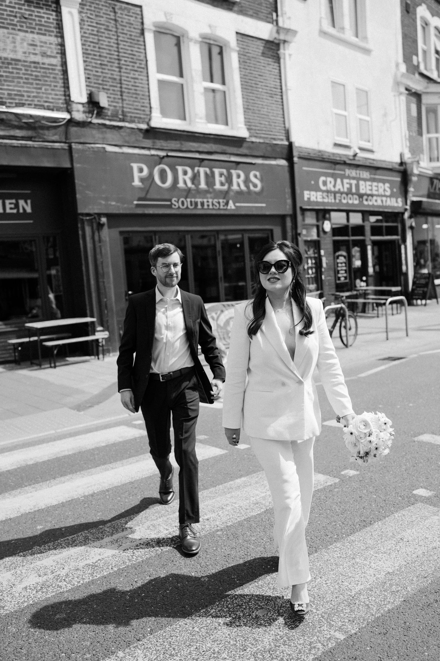 Creative pre wedding shoot portraits, captured by editorial wedding photography based in the uk