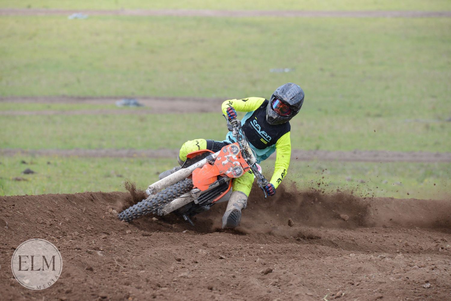 Sports bike in a corner