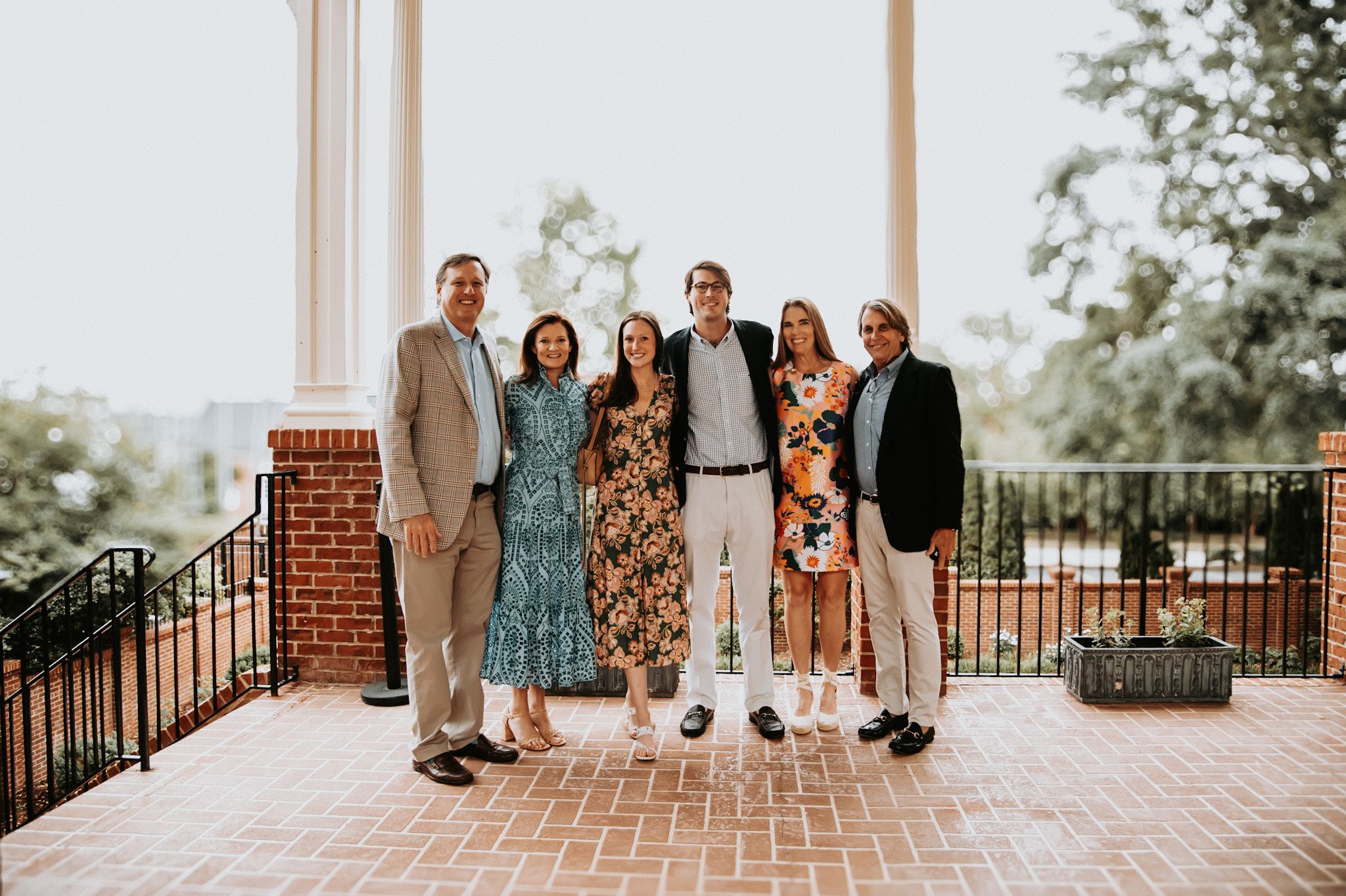 family picture at the piedmont club in spartanburg, sc
