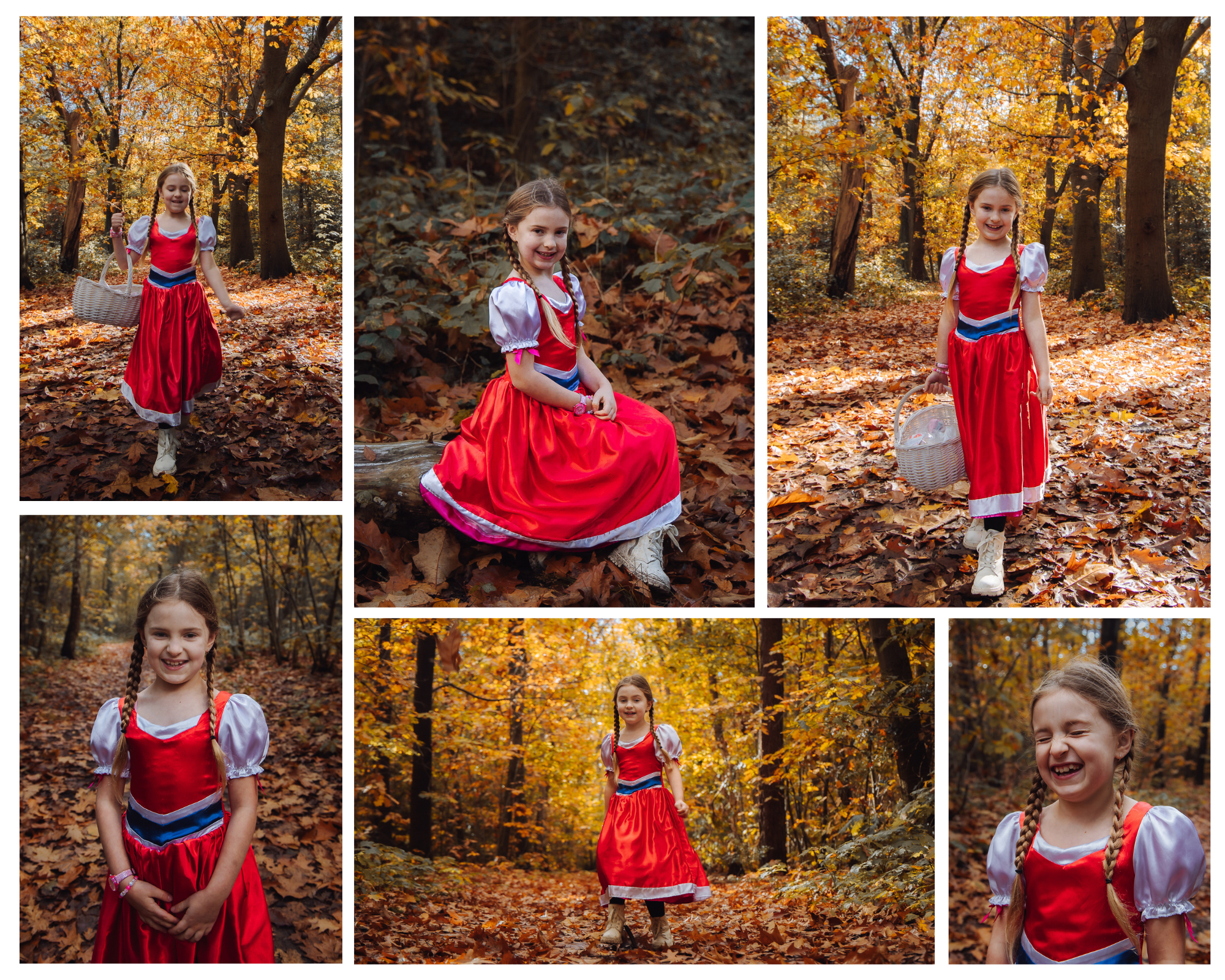 Roodkapje waar ga je hene - Herfst Fotoshoot Nederland Soest