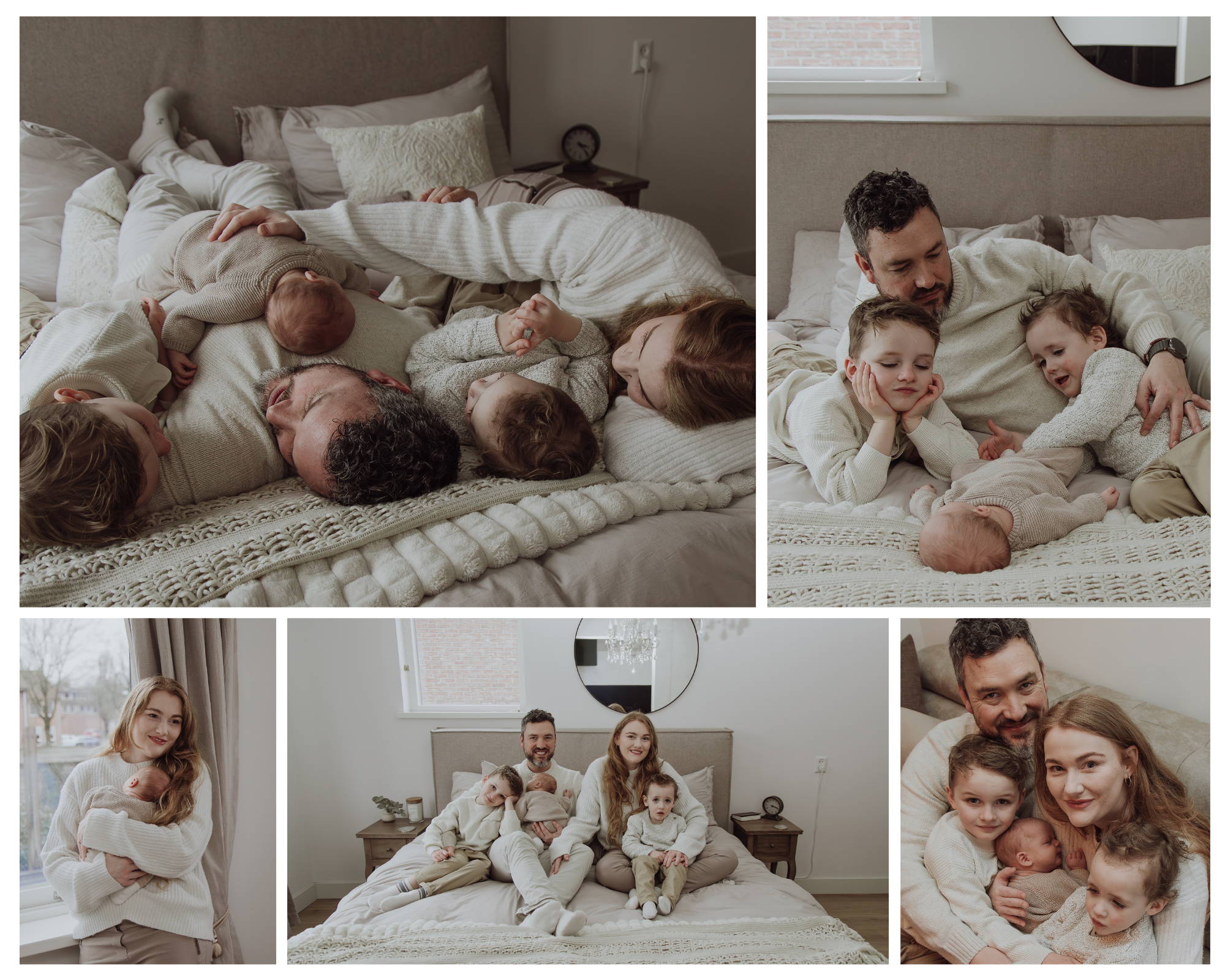 Real and tender moments of family bonding captured at home in the Netherlands by Jorietha Rabie Photography