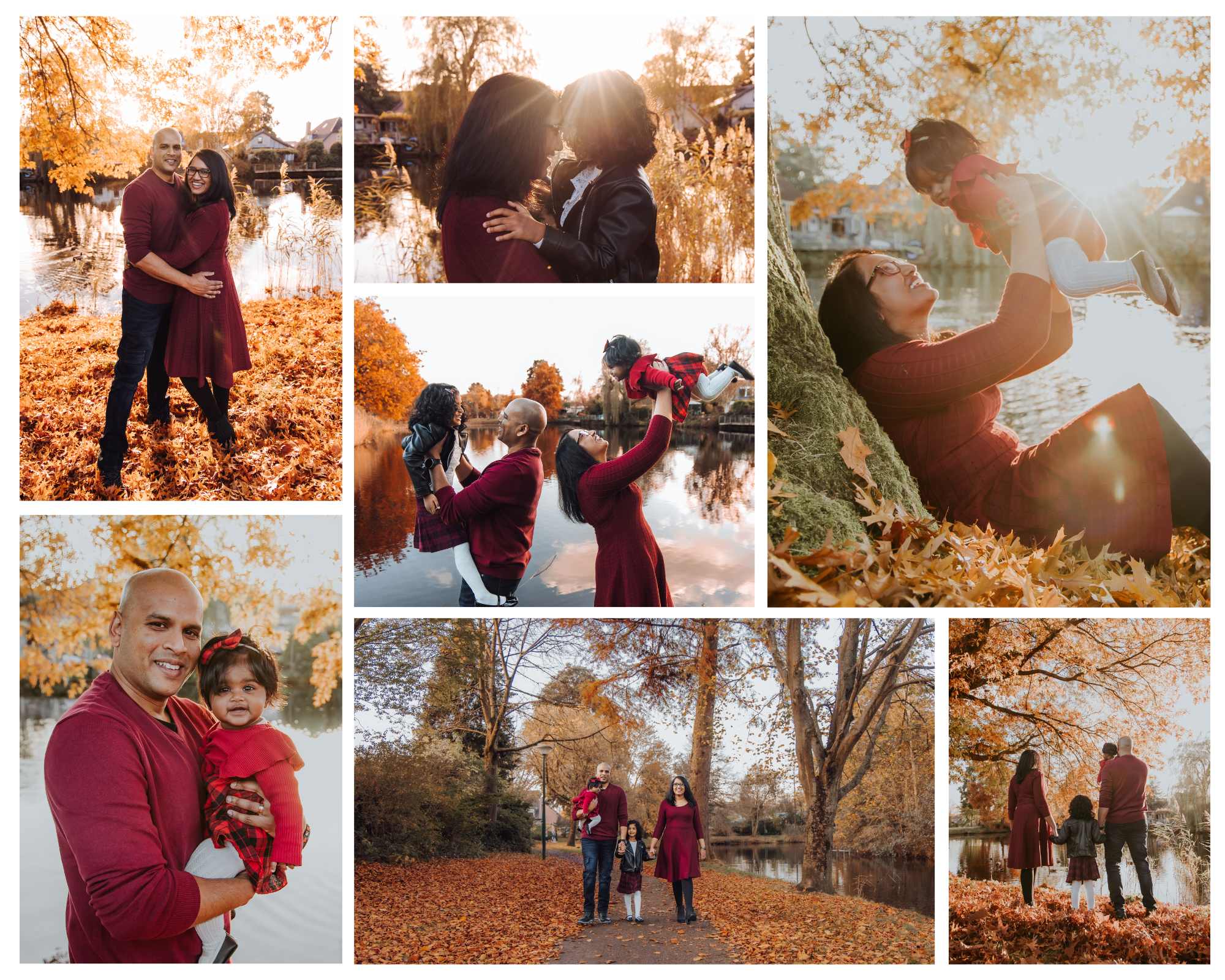 family photos in the fall in Europe