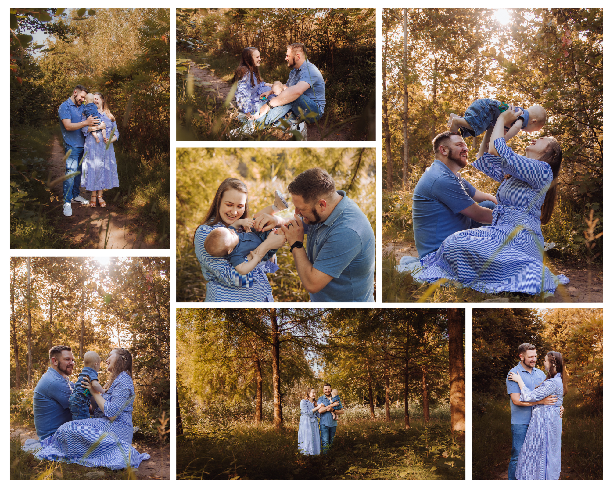 Gezinsfotoshoot in de natuur, ontspannen, natuurlijk en vol liefde vastgelegd voor blijvende herinneringen. Zwolle