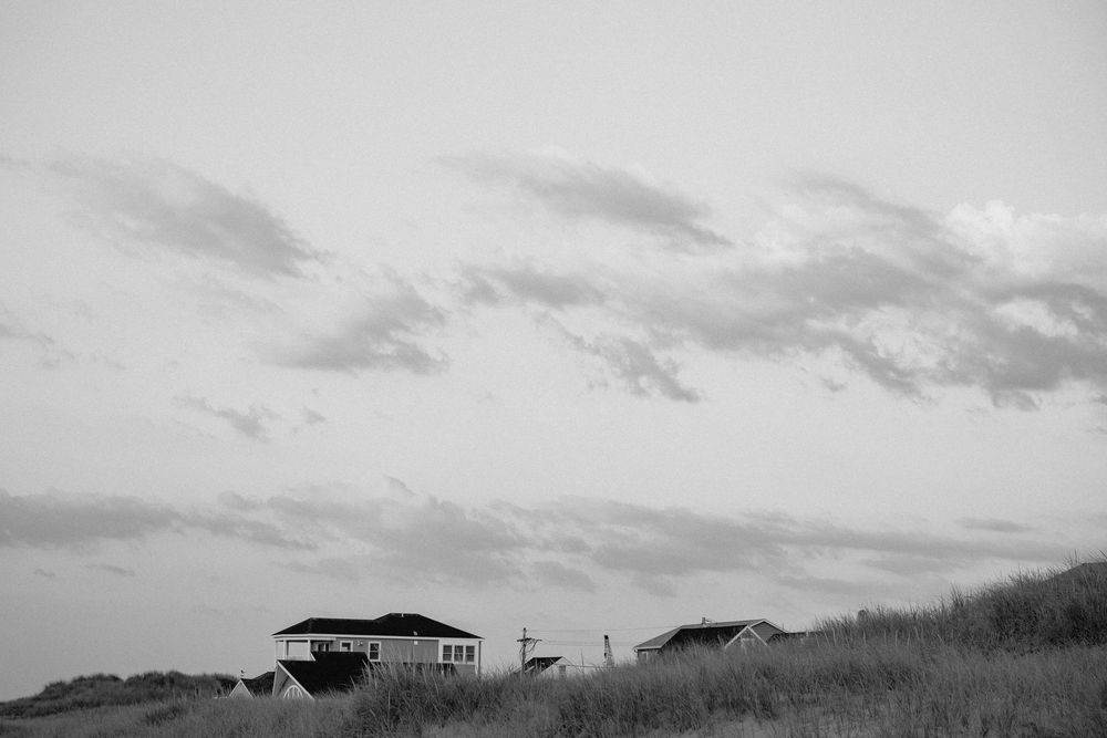 Beach black and white.